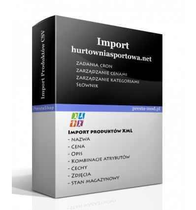 Import produktów www.hurtowniasportowa.net
