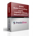 GDPR - protection of personal data - PrestaShop module