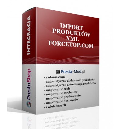 Import produktów XML - forcetop.com - PrestaShop